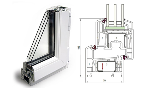 Балконный блок 1500 x 2200 - REHAU Delight-Design 40 мм Лобня